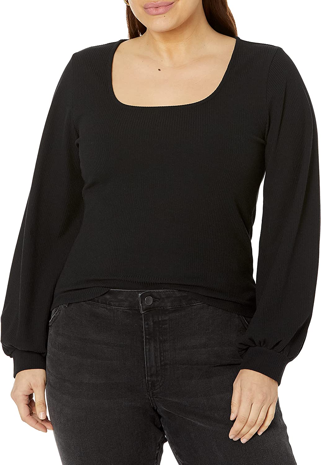 The Drop Women's @lucyswhims Square-Neck Balloon-Sleeve Top - Image 5
